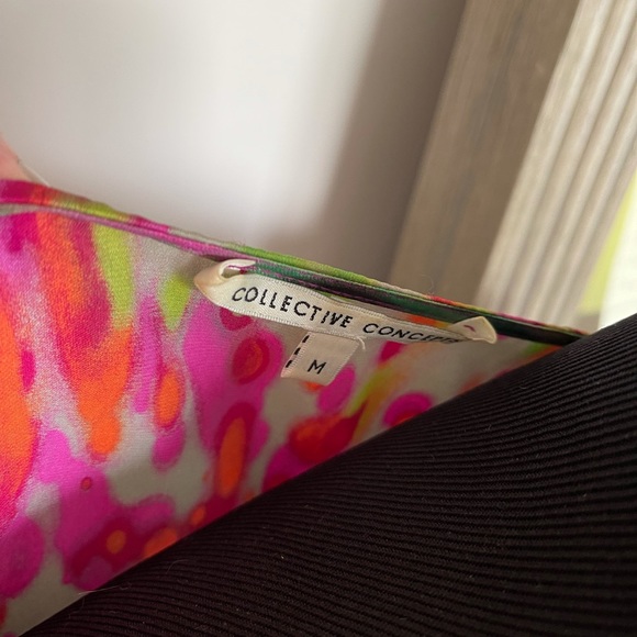 Collective Concepts Spring/Summer Abstract Floral faux wrap dress. Flirty & Sexy - Picture 7 of 9